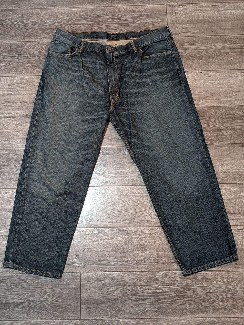 Levi's 550 Men's Relaxed Fit Tapered Jeans 44x29 (44x28.5) Dark Wash Blue